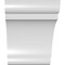 Ekena Millwork 6-in. W x 8-in. D x 8-in. H Olympic Architectural Grade PVC Knee Brace BRCP06X08X08OLY - alternate 6
